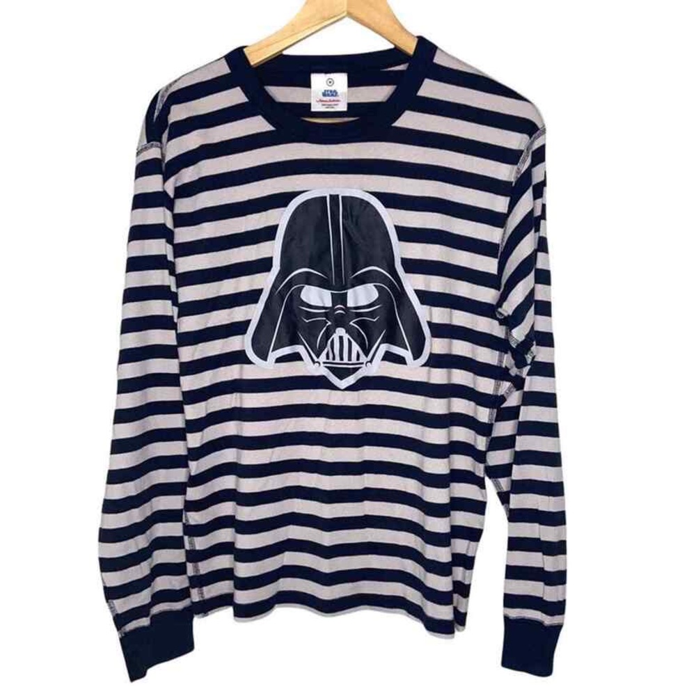 Hanna Andersson Star Wars Darth Vader Striped Long Sleeve Pajama Top XS
